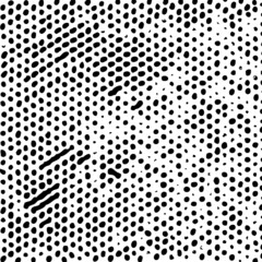 Grunge polka dots vector background. Damaged texture aged graphic effect. © Adrian