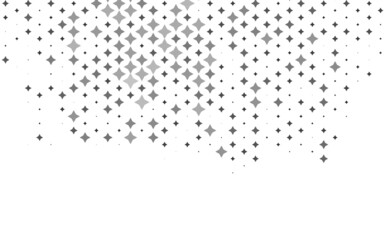 Light Silver, Gray vector layout with bright stars.