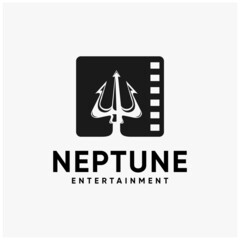 neptune trident entertainment logo design inspirations