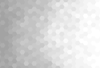 Fototapeta na wymiar Abstract pattern background. Hexagon shape with gray gradient faded to white. Texture design for publication, cover, poster, brochure, flyer, banner, wall. Vector illustration.