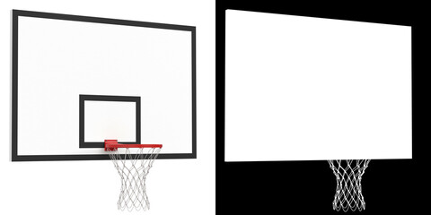 Fototapeta na wymiar 3D rendering illustration of a basketball backboard