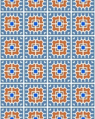 Naklejka premium Illustration of an abstract seamless pattern