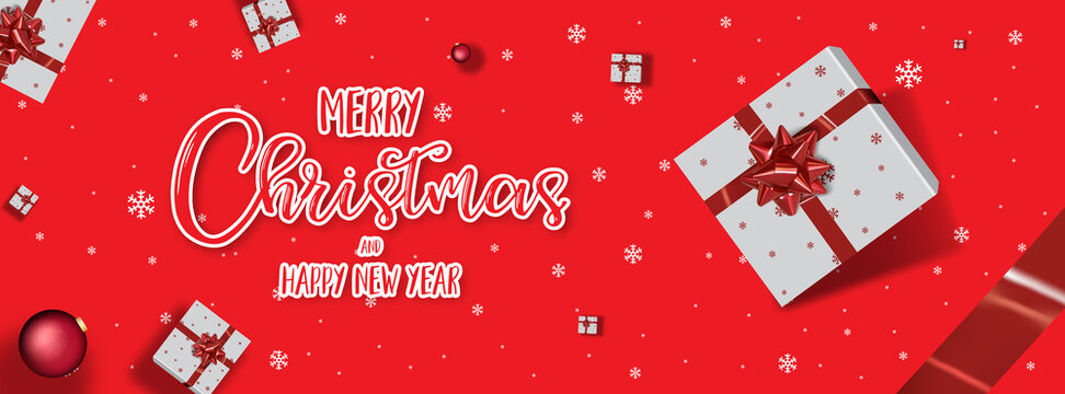 christmas and new year facebook banner