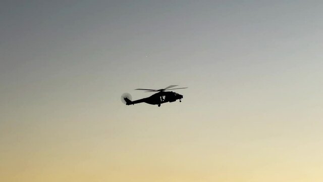 Military exercise with helicopter 1