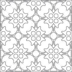 Vector pattern with symmetrical elements . Repeating geometric tiles from striped elements.Monochrome texture.Black and 
white pattern for wallpapers and backgrounds.