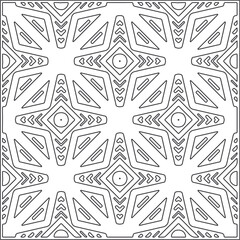 Vector pattern with symmetrical elements . Repeating geometric tiles from striped elements.Monochrome texture.Black and 
white pattern for wallpapers and backgrounds.