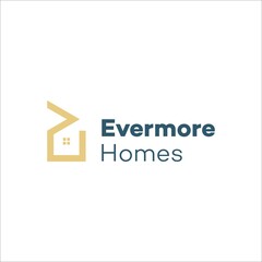 Evermore Home Logo Design. build. Home. More. Real Estate.