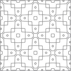 Vector pattern with symmetrical elements . Repeating geometric tiles from striped elements.Monochrome texture.Black and 
white pattern for wallpapers and backgrounds.