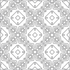 Vector pattern with symmetrical elements . Repeating geometric tiles from striped elements.Monochrome texture.Black and 
white pattern for wallpapers and backgrounds.