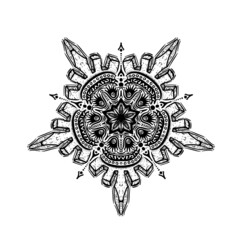 Hand drawn mandala