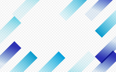 Color Stripe Vector Transparent Background. Blue