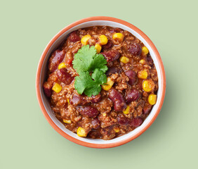 bowl of chili con carne