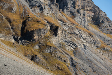 Rock in the Alps mountains