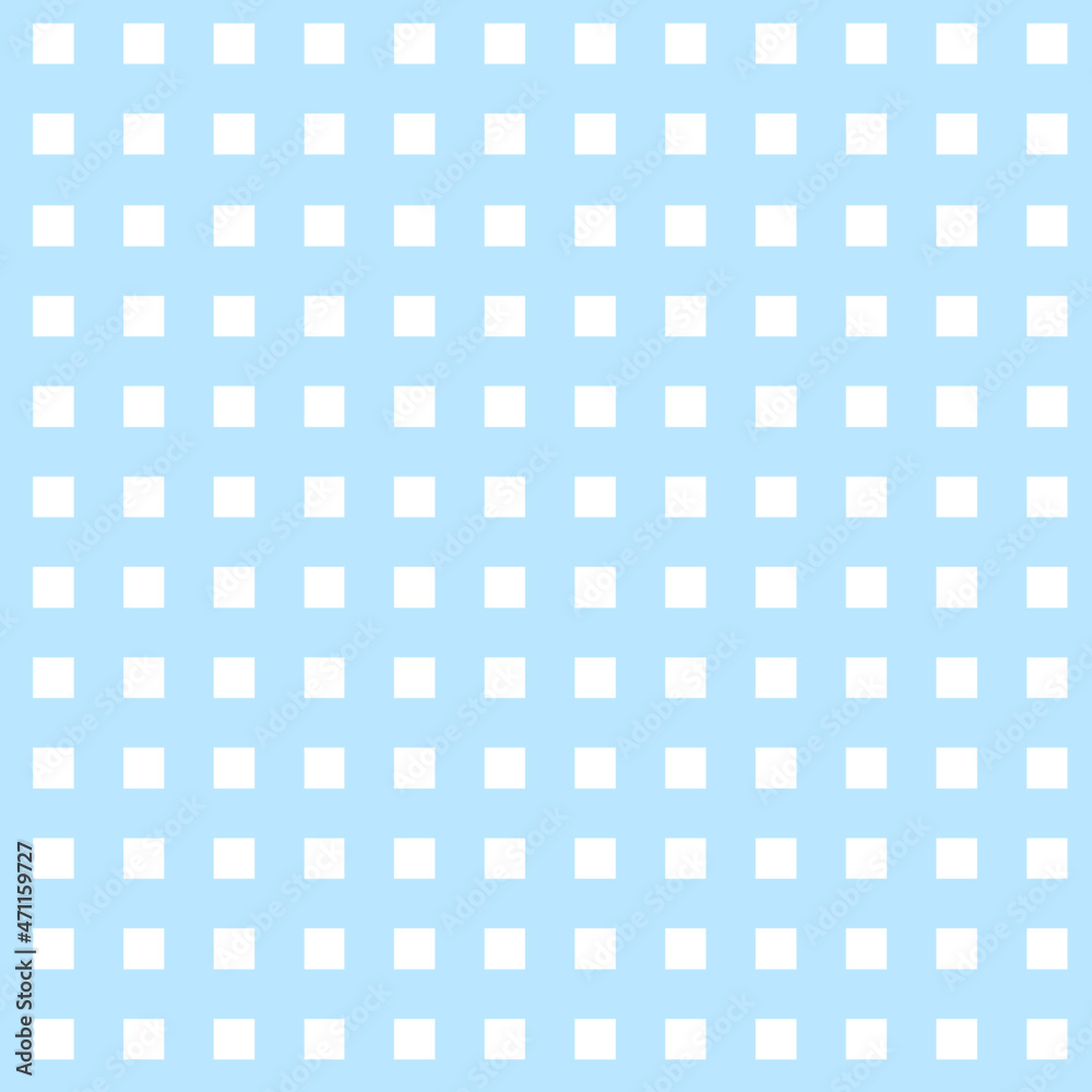 Poster seamless pattern with pastel blue squares. summer tartan pattern. checkered texture plaid. design ge