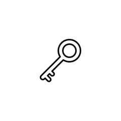 Key icon, key sign vector