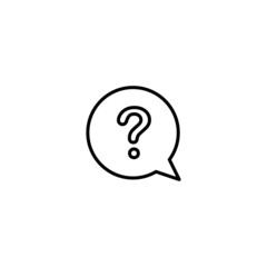 Question icon, question sign vector