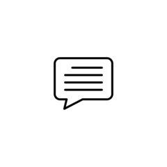 Chat icon, chat sign vector
