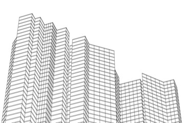  architectural drawing vector illustration