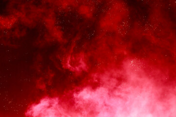 Fireworks sparks on a black sky background. graphic resource for design. Blank for the designer....