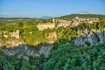 Panorama di Pisino, Istria, Croazia