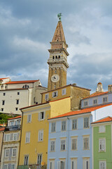 Il campanile veneziano di Pirano, Istria, Slovenia