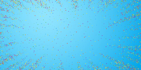 Festive confetti. Celebration stars. Childish brig