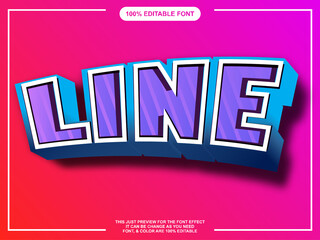 Bold Line Font Effect For Illustrator Editable Graphic Style Text Effect
