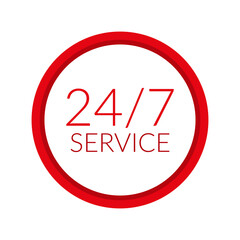 Twenty four hour support icon
