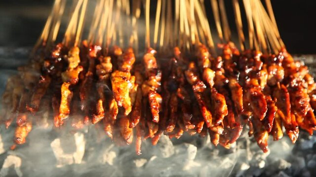 Grilled Chicken Satay Grilled Food