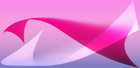Graphic background light pink white wave curve futuristic and simple modern flat gradient abstract. For text space, design, advertisement. For you