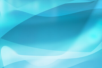 Graphic background is light blue .Modern looking digital curve art of abstract moving waves in colorful gradients