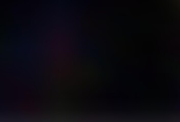 Dark Black vector bokeh template.