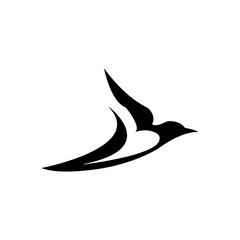 Abstract Bird logo design template