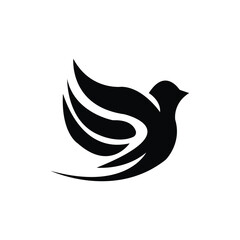 Abstract Bird logo design template