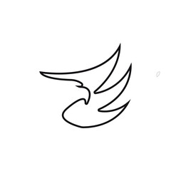 Naklejka na ściany i meble Abstract Bird logo design template
