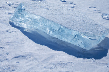 Fototapeta na wymiar Ice floe crystal background.