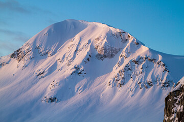 カナダ,山,雪