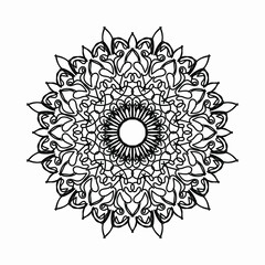 Sweet mandala with floral pattern.