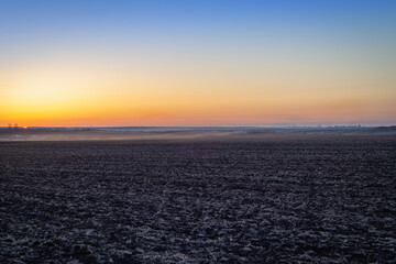 Sunset in the northern region.