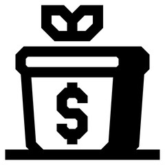 finance growth icon illustration