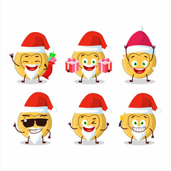 Santa Claus emoticons with dalgona candy love cartoon character