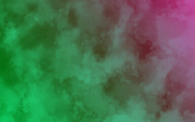 abstract watercolor background. abstract space nebula on black background. Abstract green square bokeh on black background. Fantasy fractal texture. Digital art.