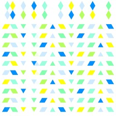 模様　ダイヤ型　カラフル①