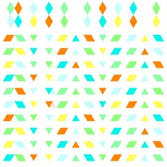 模様　ダイヤ型　カラフル②