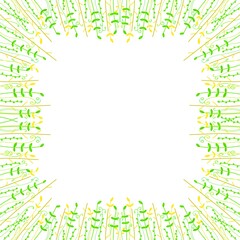 リーフフレーム　グリーン