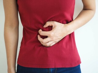 Gastroenteritis in an Asian woman and she experiences abdominal pain in the middle of her abdomen and position near the navel. 