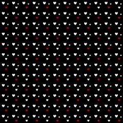 壁紙　ハートマーク　ホワイトレッド