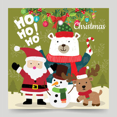 christmas banner decoration of xmas vector illustration design 03