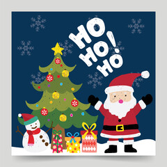 christmas banner decoration of xmas vector illustration design 05