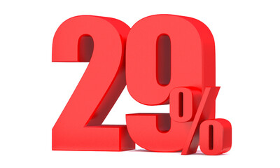 29 Percent off 3d Sign on White Background, Special Offer 29% Discount Tag, Sale Up to 29 Percent Off,big offer, Sale, Special Offer Label, Sticker, Tag, Banner, Advertising, offer Icon